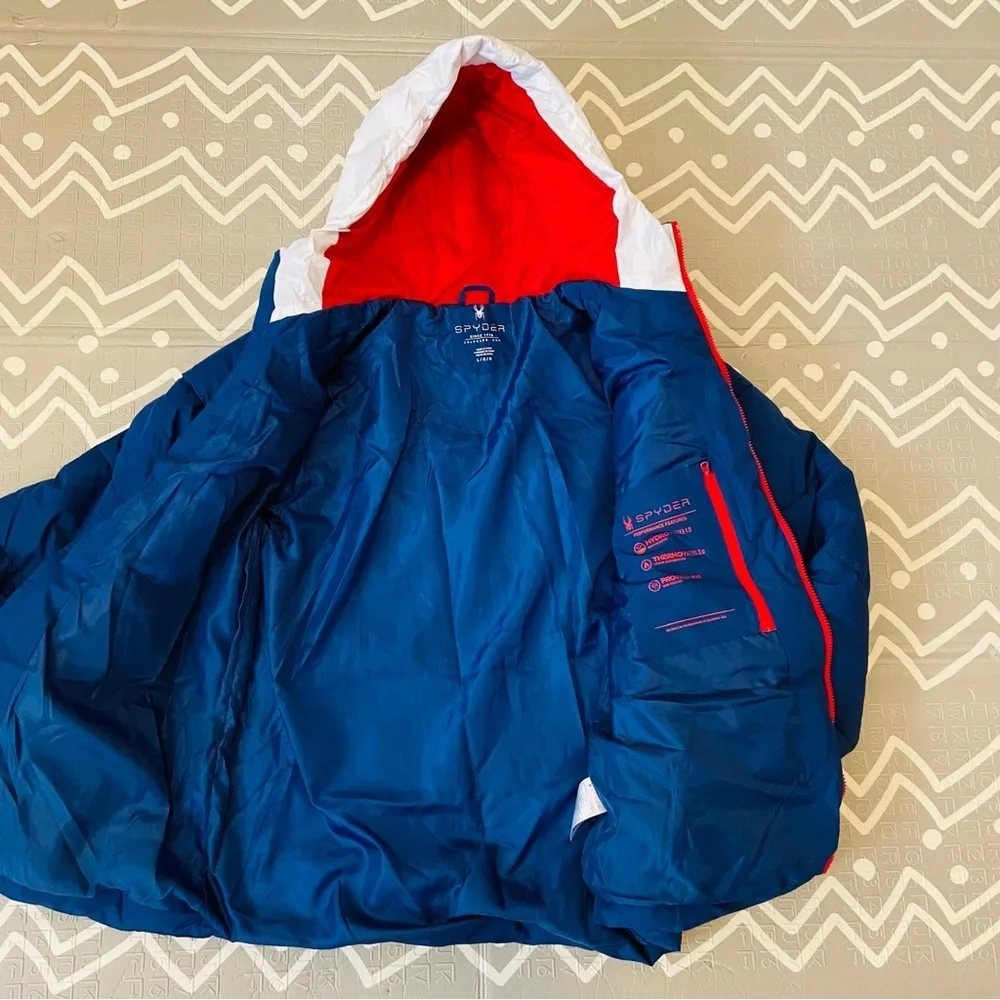 Spyder team USA Olympics special edition ski snowboarding thick winter jacket